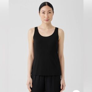 Eileen Fisher Women’s Black Silk Jersey Tank Size 1x